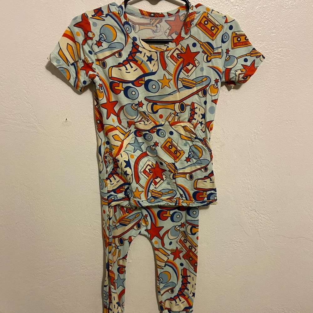 Ready Set Romper Star and Rocket Pattern 6-12 months